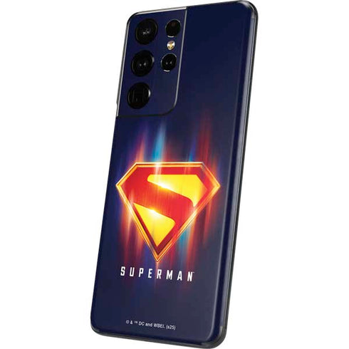 Superman 2025 Energy Shield Neon Emblem Galaxy S21 Ultra 5G Skin